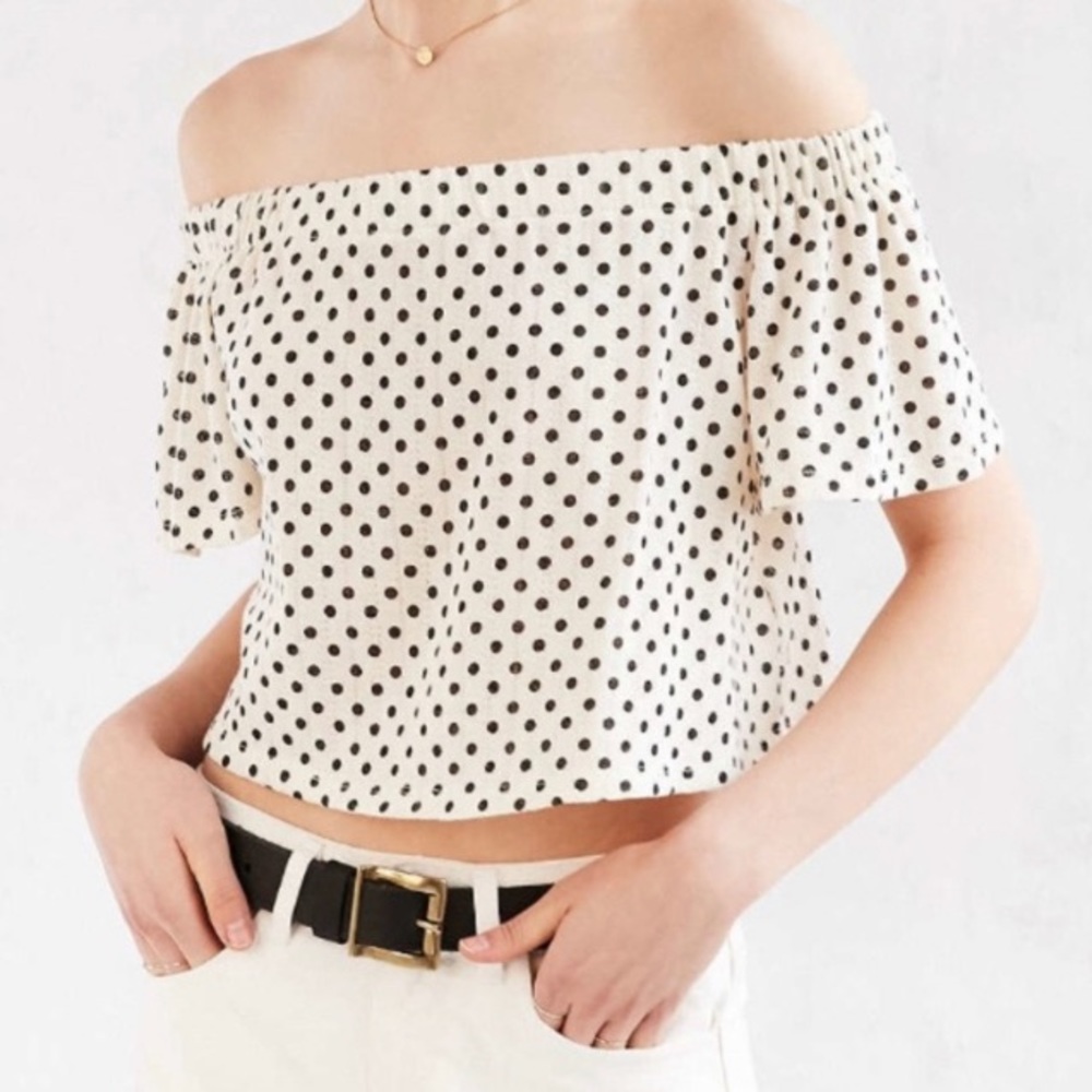 Urban Outfitters polka dot crop top, small